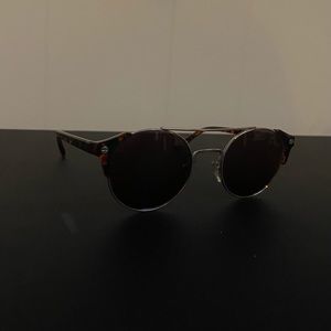 Round leopard brown sunglasses
